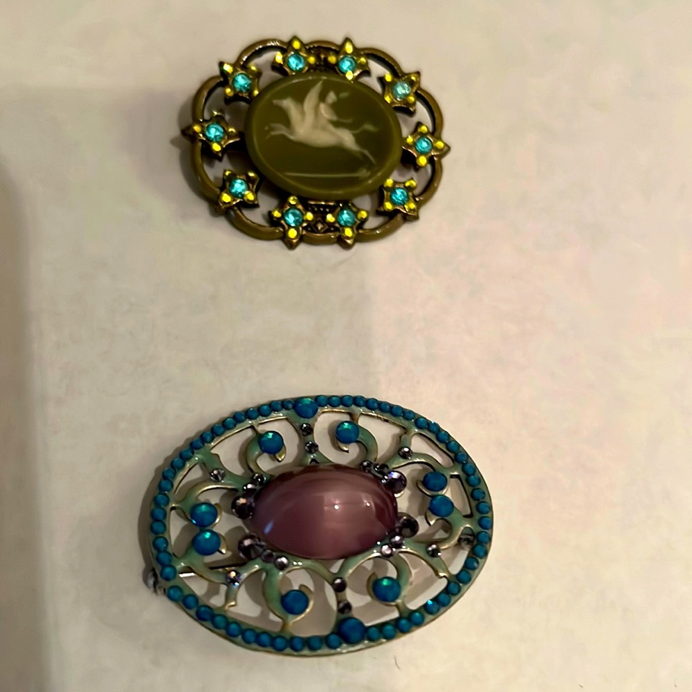 Anne Koplin Designs brooches.